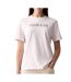 T-Shirt blanc femme calvin klein jeans varsity-1