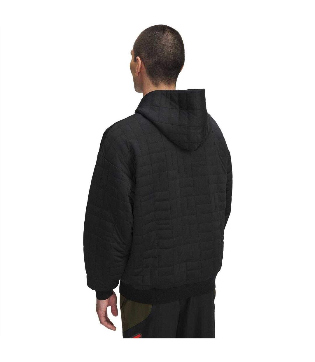 Mens Unstoppable Quilted Pullover Hoodie Black Under Armour-2