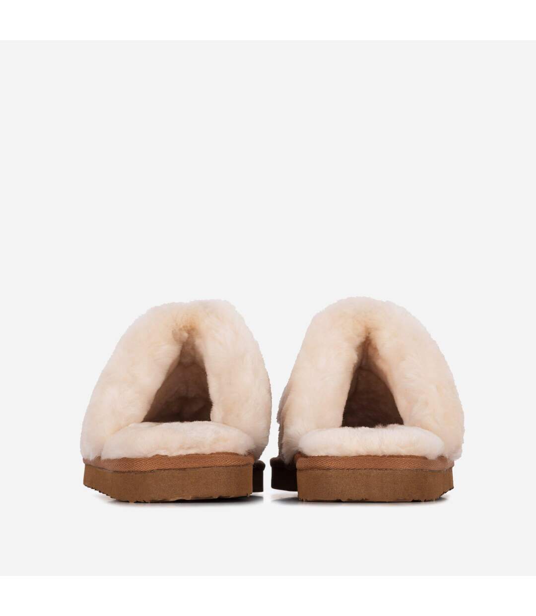 Ladies Suzie Tan Sheepskin Slipper Mule-5