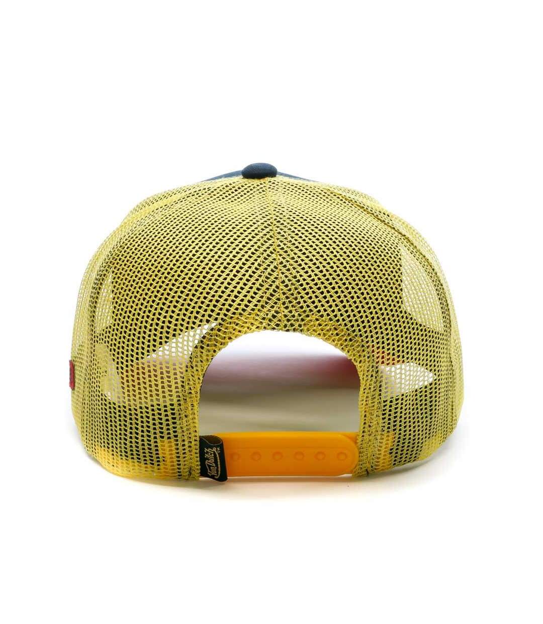 Casquette Marine/Jaune Homme Von Dutch Wolf - Taille unique-3