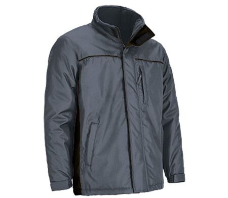 Parka de travail imperméable - Homme - REF THUNDER - gris ciment et noir