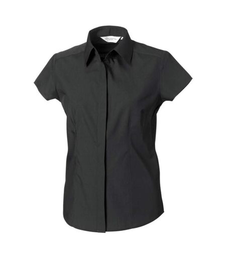 Collection Chemisier À Manches Courtes Femme Noir Russell
