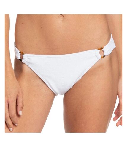 Bas de Bikini Blanc Anneaux Femme Roxy Casual Mood - M