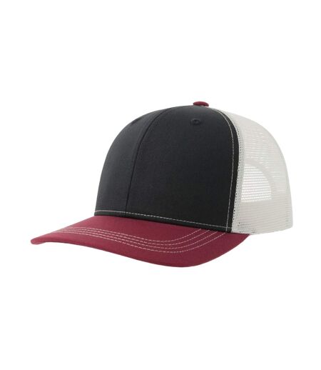 Casquette Trucker Motif/style 6 Panneaux Sonic-s Adulte Bleu Marine Bordeaux Blanc Atlantis Headwear