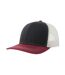 Casquette Trucker Motif/style 6 Panneaux Sonic-s Adulte Bleu Marine Bordeaux Blanc Atlantis Headwear-1