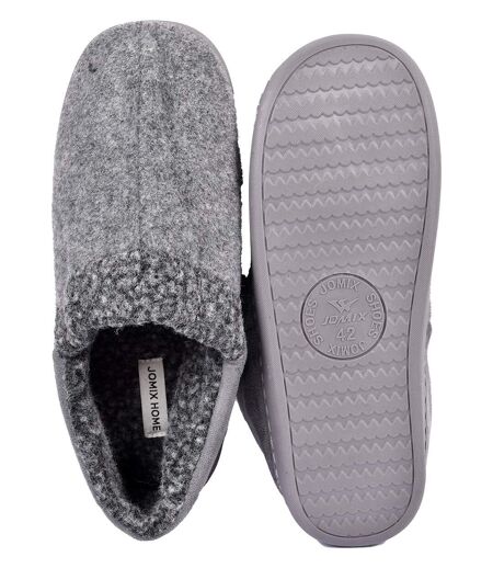 CHARENTAISE Homme Pantoufle PREMIUM MU9736 GRIS