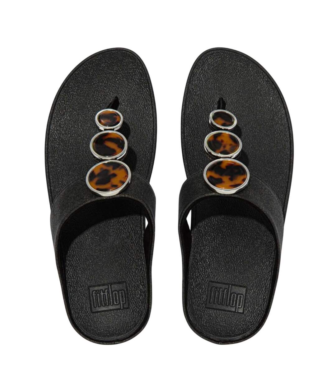 Sandales Style Scintillant Halo Femme Noir Fit Flop-3