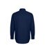 Mens D555 Richard Oxford Tall Long-sleeved Shirt Navy Duke-2