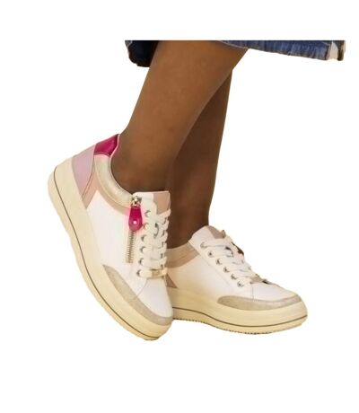 Baskets mika femme rose Lunar