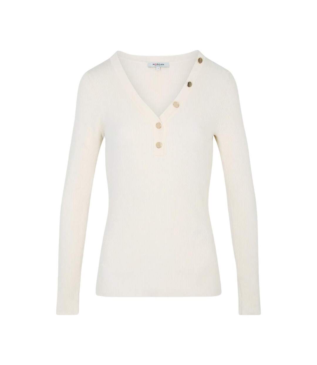 Pull écru femme morgan mbanbin-2