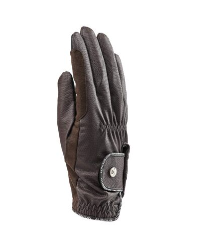 Gants d´équitation stadium femme marron Aubrion