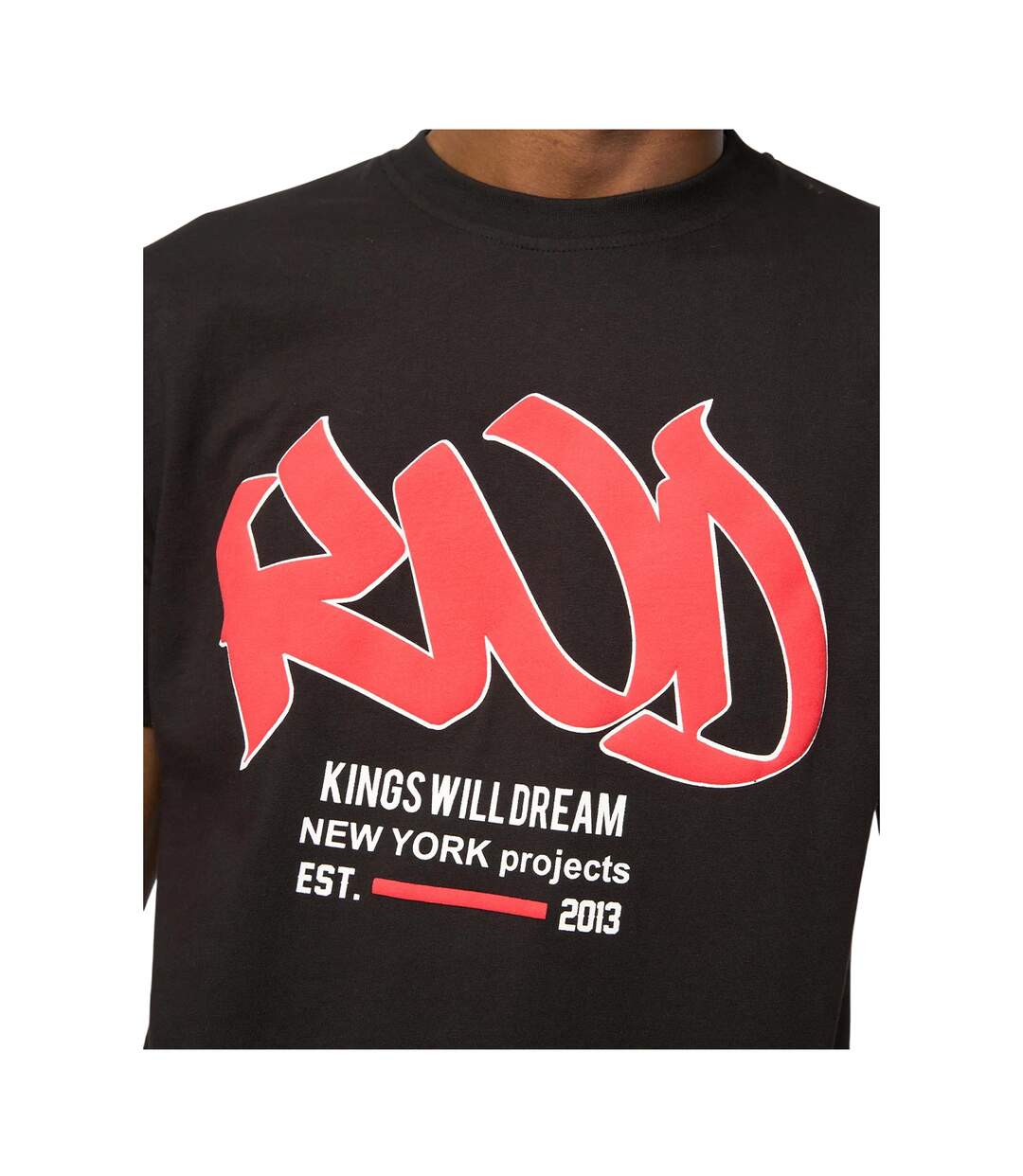Mens Markered T-shirt Black Kings Will Dream-4