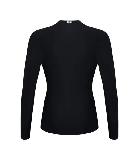 Womens/ladies Thermoreg Long-sleeved Top Black Canterbury