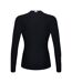 Womens/ladies Thermoreg Long-sleeved Top Black Canterbury-3