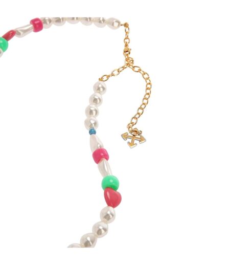 Fun Beaded Necklace One Size Multicoloured Off White