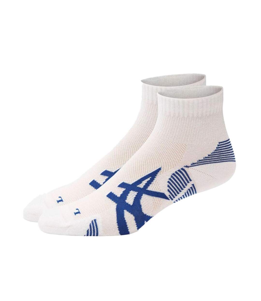 x2 Paires de Chaussettes de Running Blanc/Bleu Asics Cushioning - 35/38-1