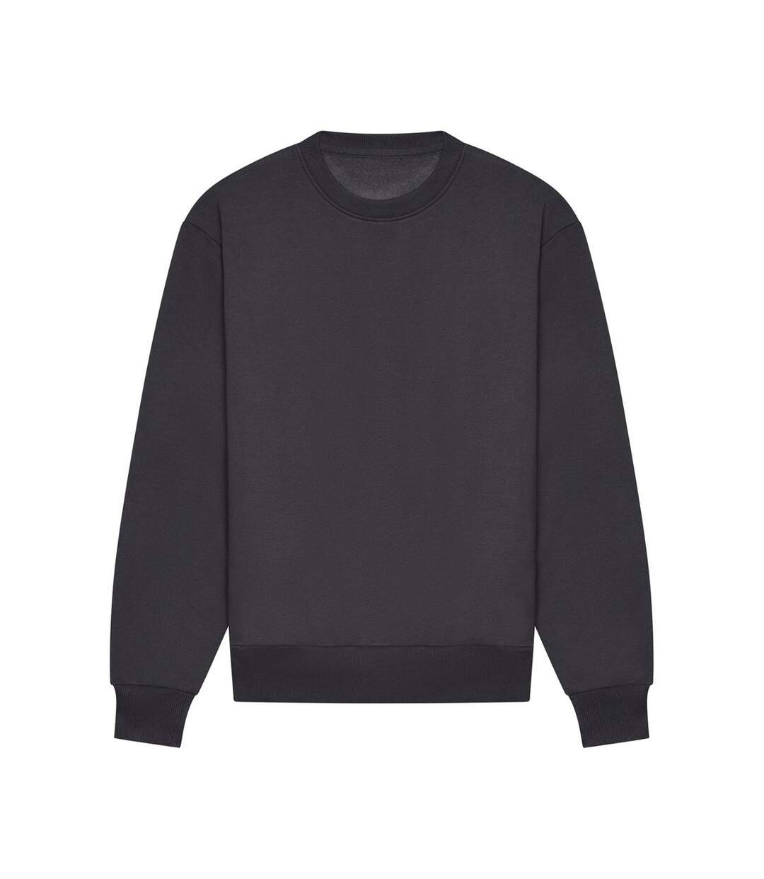Unisex adult signature heavyweight sweatshirt solid charcoal Awdis-1