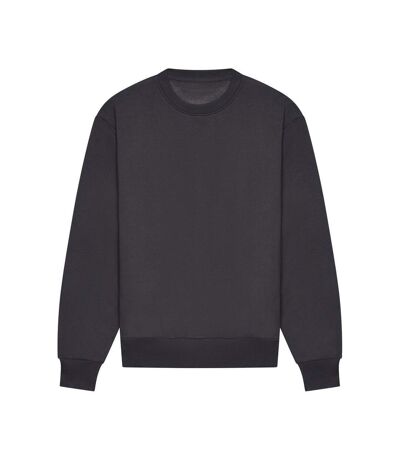 Unisex adult signature heavyweight sweatshirt solid charcoal Awdis