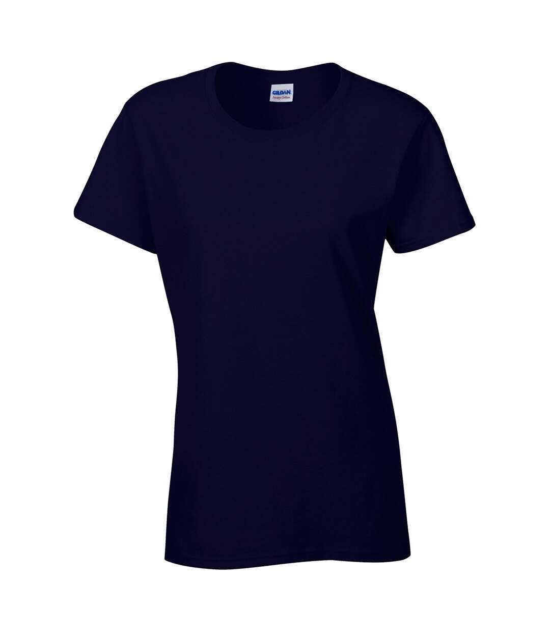 T-shirt à manches courtes coupe féminine femme bleu marine Gildan