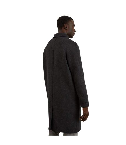 Burton Mens Textured Wool Car Coat (Charcoal)