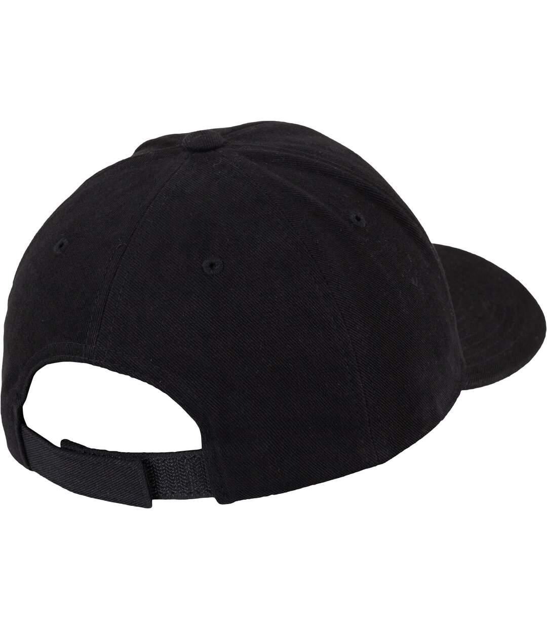 Flexfit by  brushed twill mid-profile cap black Yupoong-4