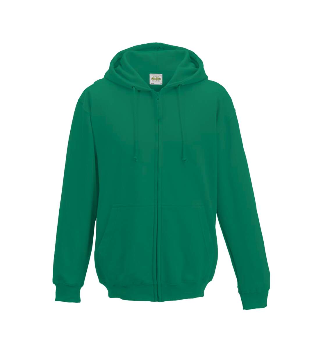 Sweatshirt à capuche et fermeture zippée homme vert bouteille Awdis