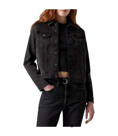 Veste Camionneur Manches Longues Motif/style Uni Femme Black Air Levis