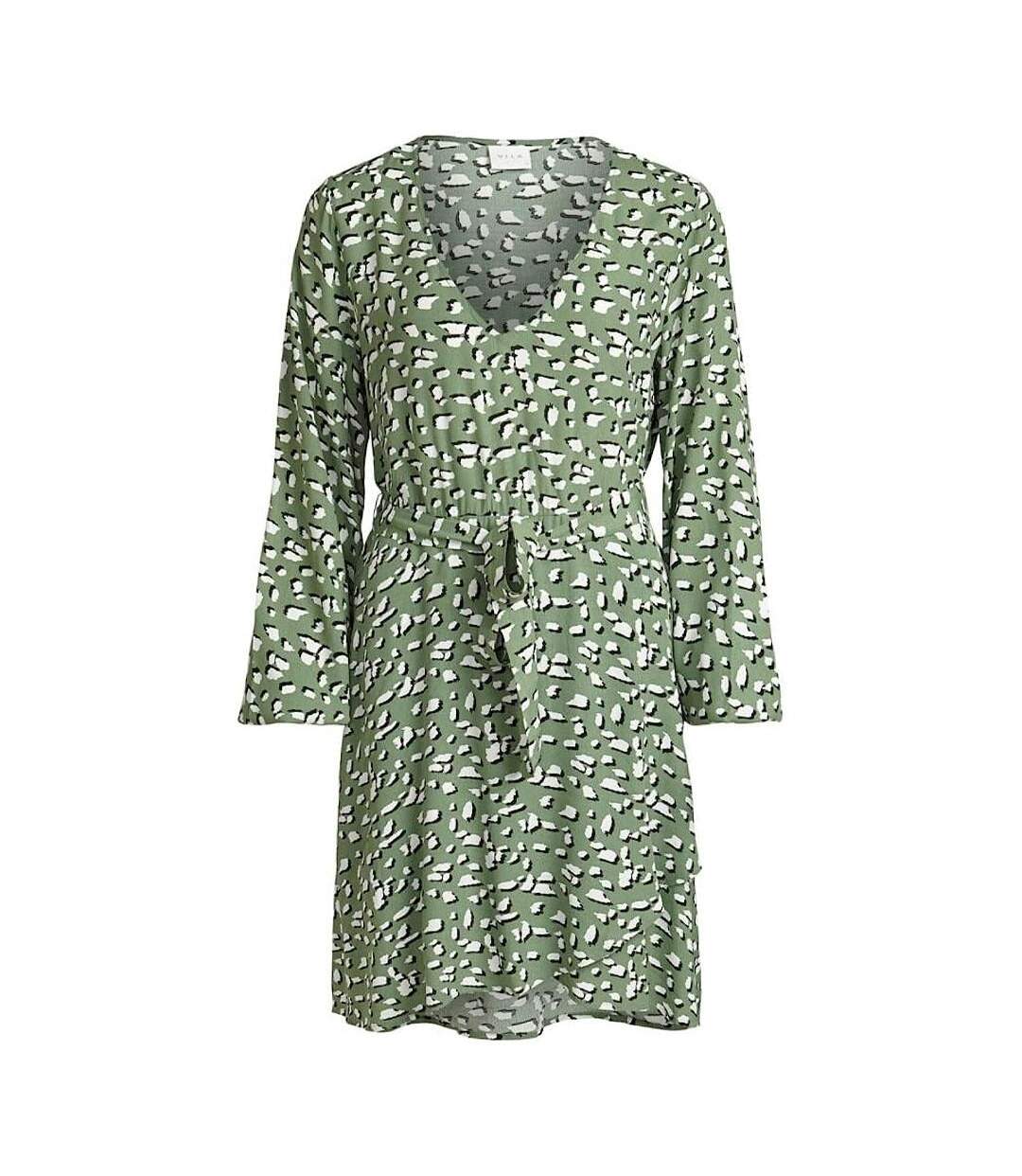 Robe verte à motifs femme vila viviska-1