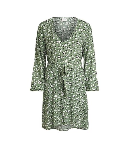 Robe verte à motifs femme vila viviska
