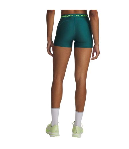 Womens/ladies Heatgear Shorts Green Heather Green Under Armour