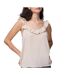 Top beige femme pieces astina-1