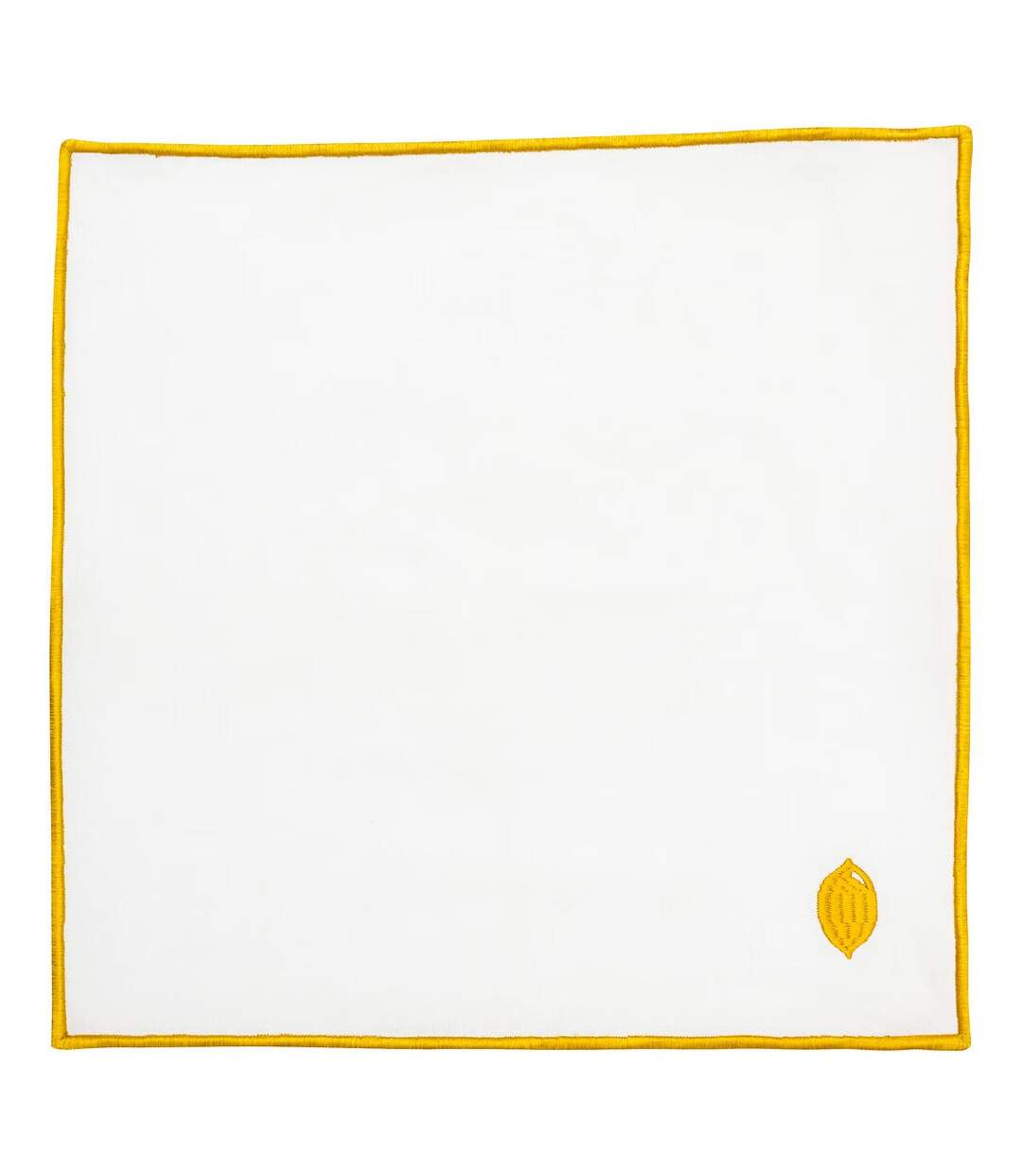 Lot de 4 Serviettes de Table Yucatan 40x40cm Blanc-4