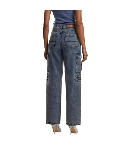 Pantalon Utility Femme Bleu Sombre Délavé Urban Classics