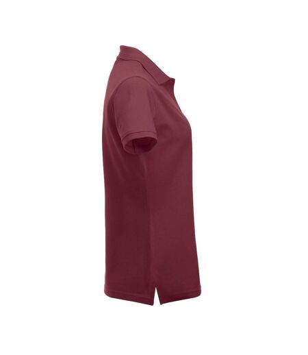 Polo manhattan femme bordeaux Clique