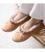 Isotoner Chaussons Ballerines femme semelle ultra-souple, confortables, semelle à mémoire de forme-2