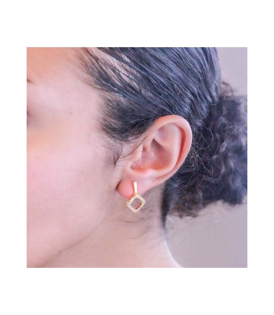 Boucles d'oreilles Mercury, Perle d'Autriche, Cristal d'Autriche-2