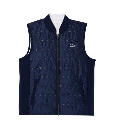 Doudoune Sans Manches Motif/style Matelassé Femme Bleu Marine Lacoste