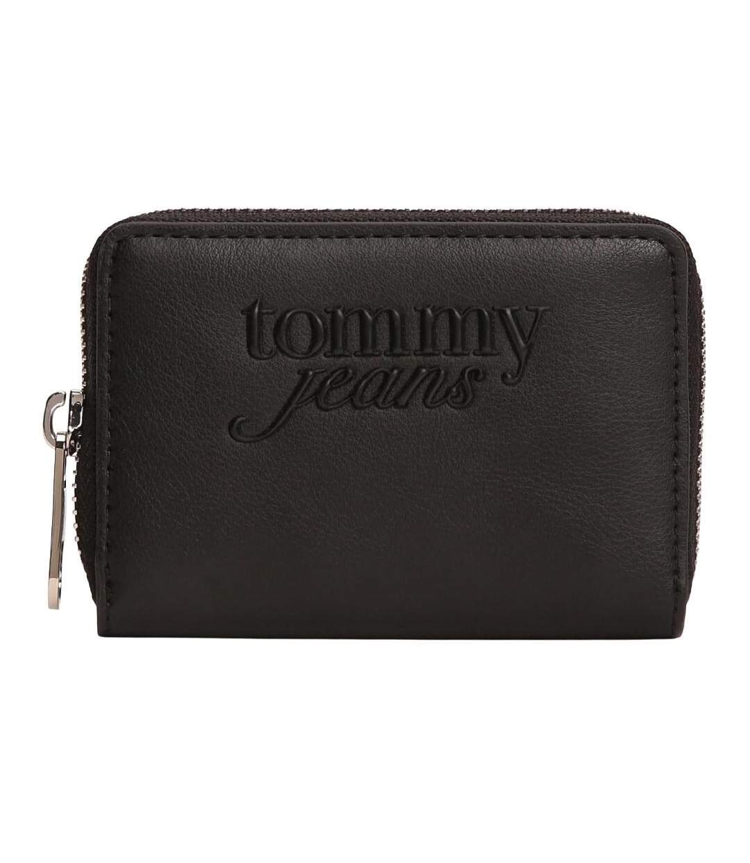 Portefeuille noir femme tommy hilfiger must small-1
