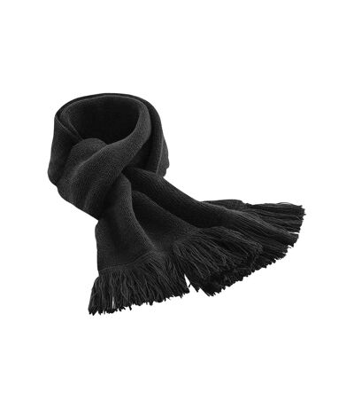 Beechfield Unisex Adult Classic Knitted Scarf (Black) (One Size) - UTPC5665