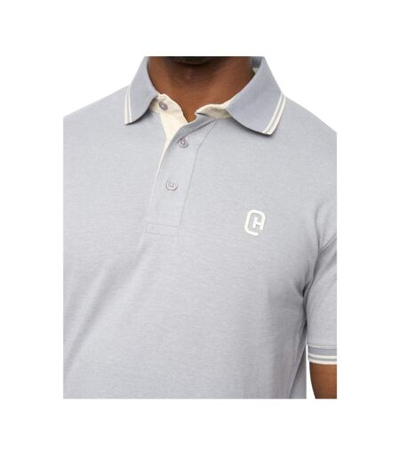 Polo Preece Homme Bleu Clair Crosshatch