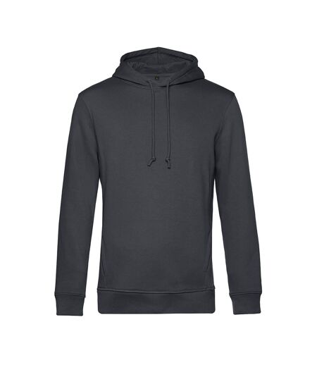 B&C Mens Organic Hooded Sweater (Asphalt) - UTBC4690