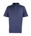 Polo épais à manches courtes homme bleu marine Premier