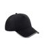 Casquette authentic noir/blanc Beechfield-1