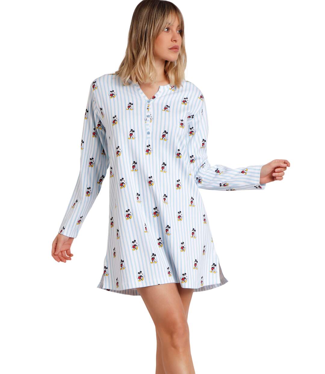 Chemise de nuit manches longues Mickey New Yord Disney Admas-1