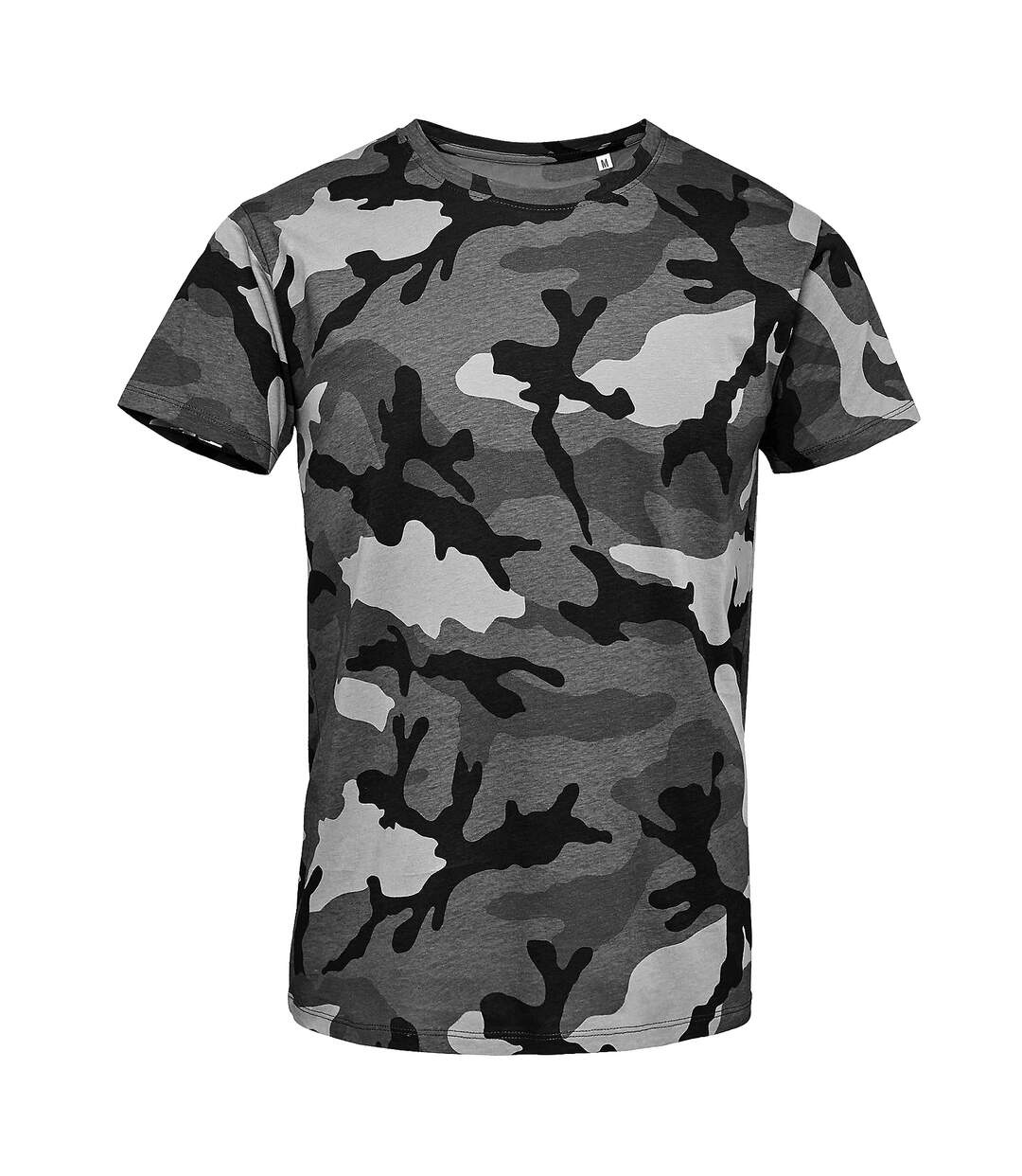 T-shirt à motif camouflage homme gris SOLS