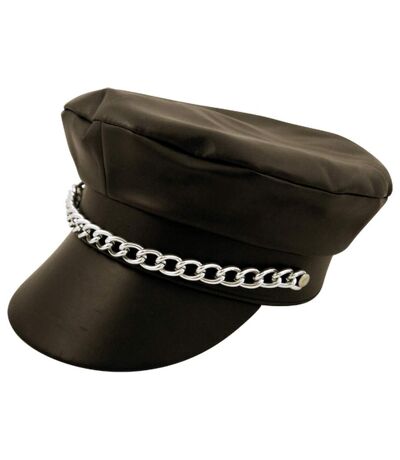 Henbrandt Unisex Biker Hat (Black)