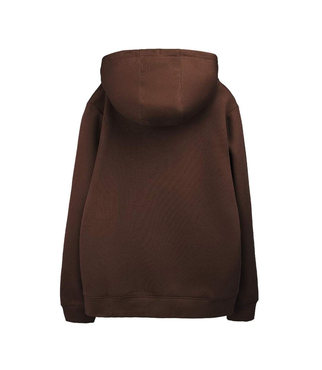 Sweat marron foncé femme teddy smith solene-2