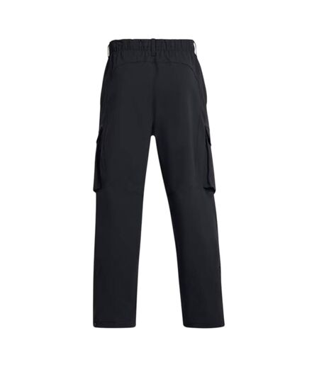 Mens Utility Loose Fit Cargo Jogging Bottoms Black Under Armour
