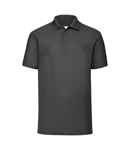 Jerzees Colours Mens Ultimate Cotton Short Sleeve Polo Shirt (Black) - UTBC569