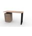 Bureau James - 120x50x75cm - Marron et Noir